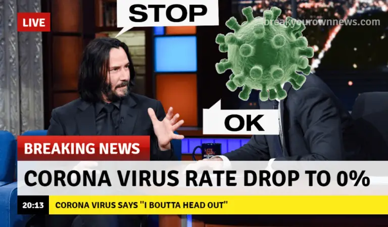 Keanu Reeves detiene la propagación del Coronavirus.