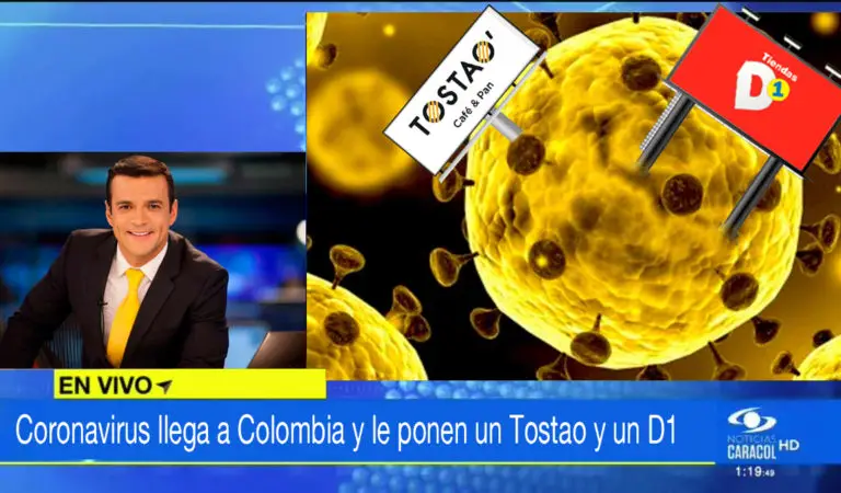 Coronavirus llega a Colombia y le ponen un Tostao y un D1