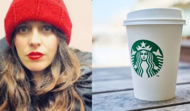 Mujer ofendida por mensaje en su café de Starbucks.