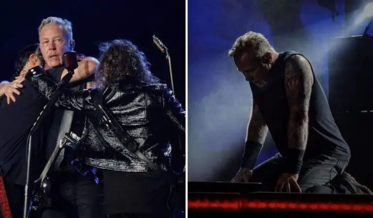 James Hetfield de Metallica y su lado más vulnerable en concierto