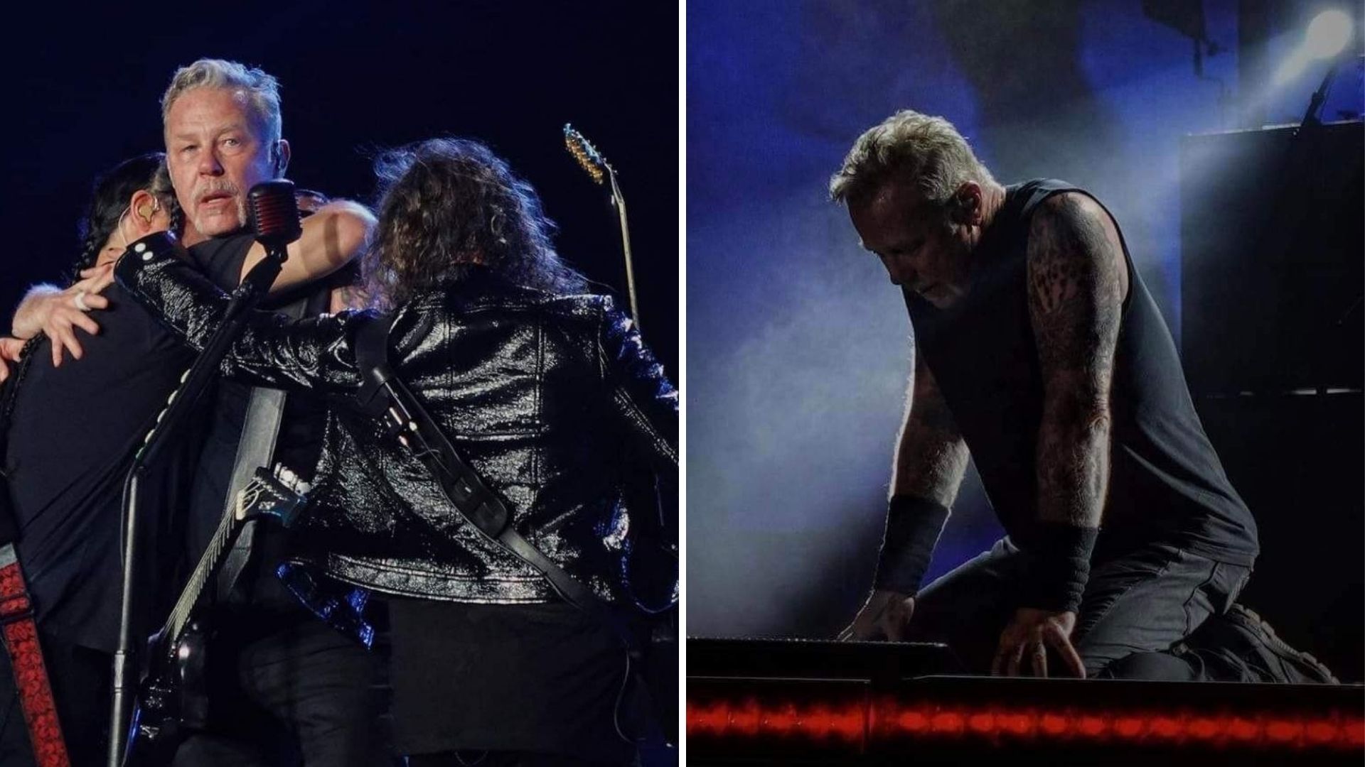 James Hetfield de Metallica y su lado más vulnerable en concierto