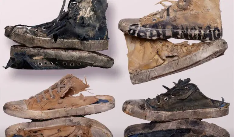 Los sneakers destruídos de Balenciaga que generaron controversia
